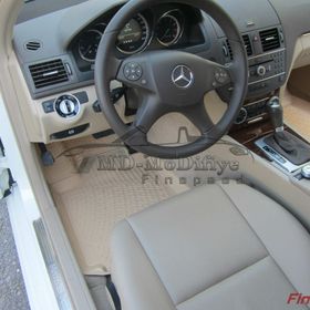 Mercedes C Serisi W204 2007-2014 Bej 3D Havuzlu Paspas