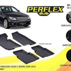 Mercedes C Serisi W204 3D Havuzlu Paspas