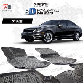 Mercedes C Serisi W204 3D Havuzlu Paspas