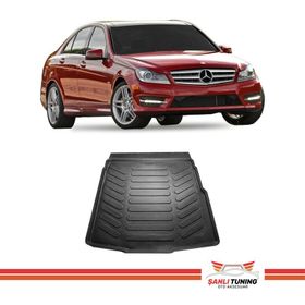 Mercedes C Serisi W204 Plastik Setli Bagaj 2007-2013 3D Bagaj Havuzu