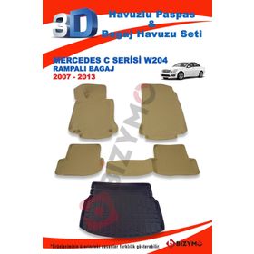 Mercedes C Serisi W204 Sedan Rampali 2007-2013 Bej Paspas ve Bagaj Havuzu