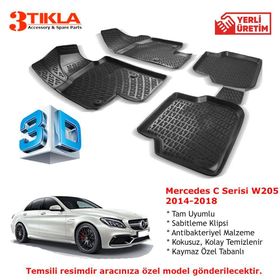 Mercedes C Serisi W205 2014-2018 Seti 3D Havuzlu Paspas