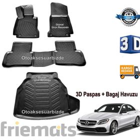 Mercedes C W205 3D Havuzlu Paspas