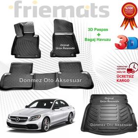 Mercedes C W205 3D Havuzlu Paspas