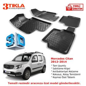 Mercedes Citan 2012-2014 Seti 3D Havuzlu Paspas