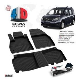 Mercedes Citan Profesyonel Havuzlu Ekonomik 4D Siyah Oto Paspası