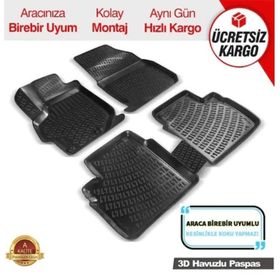Mercedes E Serisi W210 1996-2002 Bej 3D Havuzlu Paspas
