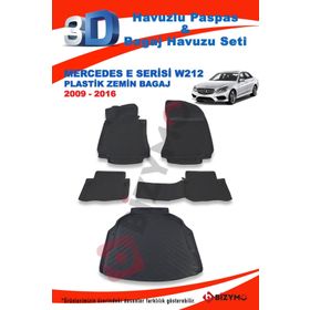 Mercedes E Serisi W212 Sedan Plastik 2009-2016 Paspas ve Bagaj Havuzu