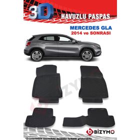 Mercedes GLA 2014 ve sonrası Premium 3D Havuzlu Oto Paspas Bizymo