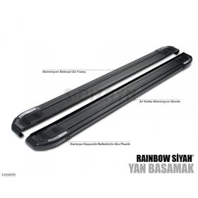 Mercedes M Klasse Ml 163 Siyah 1998-2005 Rainbow Yan Basamak