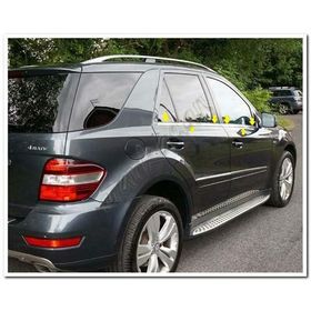 Mercedes Ml Klasse 2006-2011 4 Parça Paslanmaz Çelik Cam Çıtası