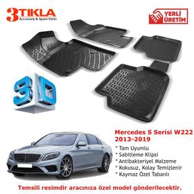 Mercedes S Serisi W222 2013-2019 Seti 3D Havuzlu Paspas