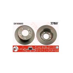 Mercedes Sprinter 95-06 272x16 5x130 VW Lt 97-07 Arka Fren Diski