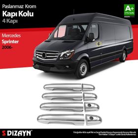 Mercedes Sprinter W906 2006 Üzeri 4 Kapı Krom Kapı Kolu