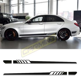 Mercedes W205 C63 Amg Yan Etek Şerit Sticker