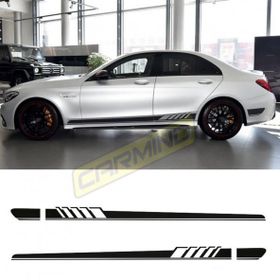 Mercedes W205 C63 Amg Yan Etek Şerit Sticker