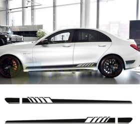 Mercedes W205 C63 Amg Yan Etek Şerit Sticker