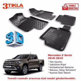 Mercedes X Serisi 2018-2019 Seti 3D Havuzlu Paspas