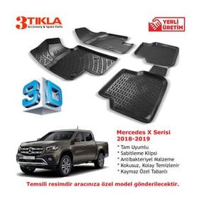 Mercedes X Serisi 2018-2019 Seti 3D Havuzlu Paspas