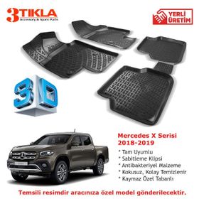 Mercedes X Serisi 2018-2019 Seti 3D Havuzlu Paspas