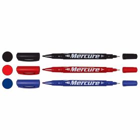 Mercure Marker Çift Uçlu 0.5-1 mm Mavi Cd Kalemi