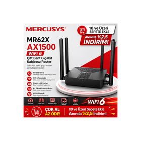 Mercusys MR62X 3 Port 1500 Mbps Router