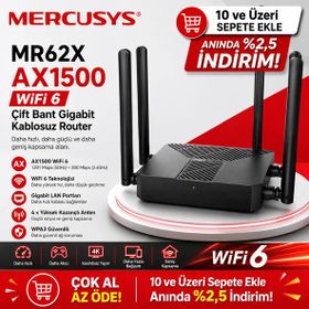 Mercusys MR62X 3 Port 1500 Mbps Router