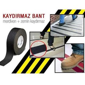 Merdiven ve Zemin Kaydırmaz Siyah Bant