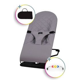 Merfbaby Gri Çantalı Oyuncaklı Ana Kucağı