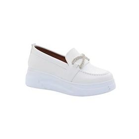 MergenShoes BF0985 Yüksek Taban Beyaz Kadın Günlük Ayakkabı