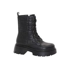 MergenShoes BF183 Siyah Bağcıklı Fermuarlı Kadın Bot