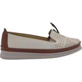 MergenShoes Esa 029 Bej Rahat Taban Kadın Günlük Ayakkabı