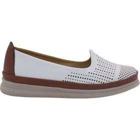 MergenShoes Esa 031 Beyaz Rahat Taban Kadın Günlük Ayakkabı