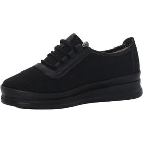 MergenShoes Esa T033 Siyah Rahat Taban Kadın Günlük Ayakkabı