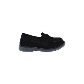 MergenShoes G058 Siyah Süet Kauçuk Taban Kadın Günlük Ayakkabı