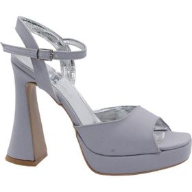 MergenShoes K051 Mavi 12 cm Platform Topuklu Kadın Ayakkabı