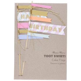 Meri Meri 125758 Happy Birthday Pasta Süsü