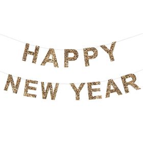 Meri Meri Altın Simli Happy New Year Asılan Süs