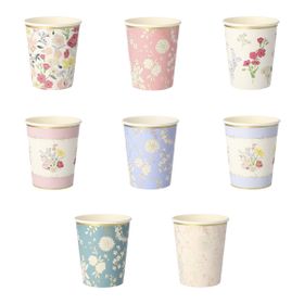 Meri Meri English Garden Party Cups 8'li English Garden Bardak