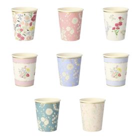 Meri Meri English Garden Party Cups 8'li English Garden Bardak