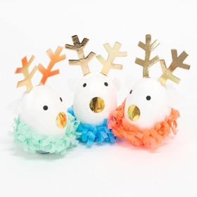 Meri Meri Festive Reindeer Surprise Balls 3'lü Ren Geyiği Sürpriz Topları