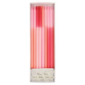 Meri Meri Pink Colour Block Candles Pembe Blok Mumlar