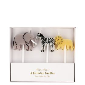 Meri Meri Safari Candles 6'lı Safari Mum