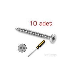Meridyen 090546 4mm x 5cm 10lu Sunta Vidası