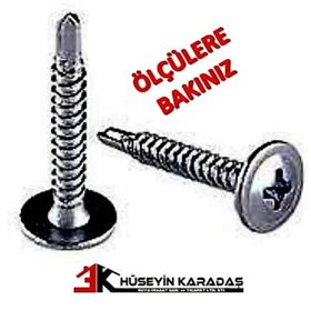 Meridyen 3.9x25 mm 1000 Adet Paket Yıldız Havşa Başlı Matkap Uçlu Vida
