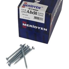 Meridyen 4.0x50 mm 500 Adet Sunta Vidası