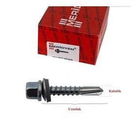 Meridyen 4.8x25 500'lü Trapez Çatı Vidası