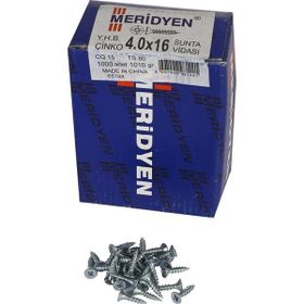 Meridyen 4x16 mm 1000 Adet Paket Sunta Vidası