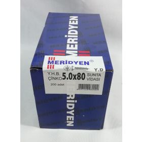 Meridyen 5.0x80 mm 200 Adet Sunta Vidası