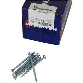 Meridyen 5x60 mm 200 Adet Paket Sunta Vidası